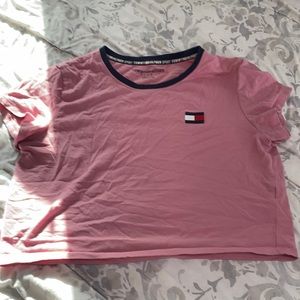 Tommy Hilfiger pink crop top size xs
